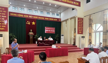 Viện KSND huyện Ứng Hoà tham gia phiên toà xét xử vụ án hành chính lưu động